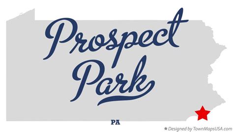 Map of Prospect Park, Delaware County, PA, Pennsylvania