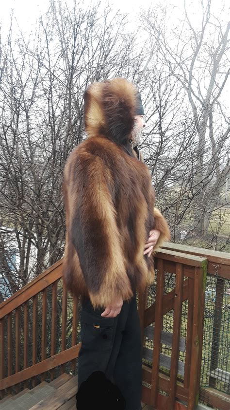 Wolverine Natural Fur Jacket With Hood Arctic Fur Full PELTS - Etsy