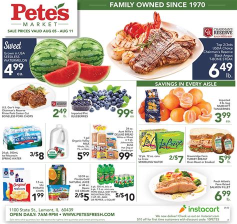 Pete's Fresh Market Ad Circular - 08/05 - 08/11/2020 | Rabato