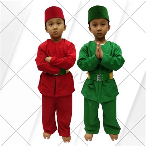 Baju Pangsi Anak Setelan Dan Peci Baju Palang Pintu Baju Tradisional ...