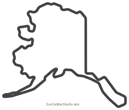 Alaska Outline Vector at Vectorified.com | Collection of Alaska Outline ...