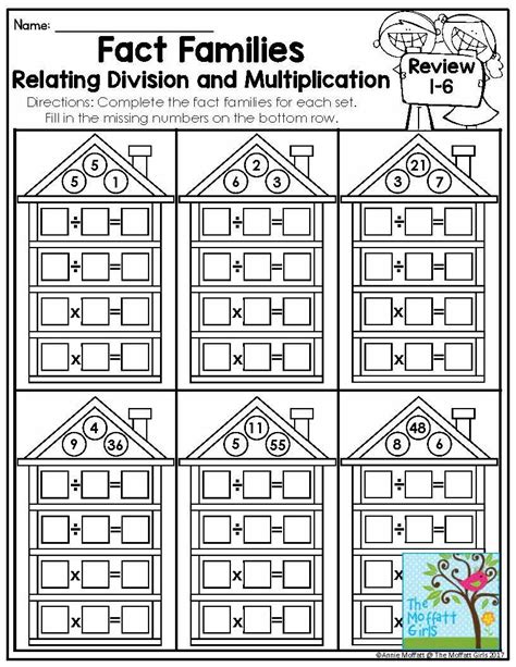 Boost Division Skills in 9 Fun and Effective Ways! | Fact family worksheet, Division fact ...