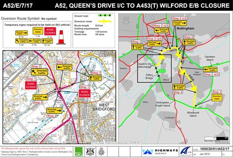 A52 closure: Diversion map and alternative route | West Bridgford Wire