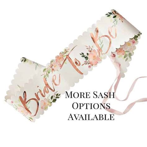 Floral Bride to Be Sash, Bridesmaid, Team Bride Sashes | EnFete Weddings