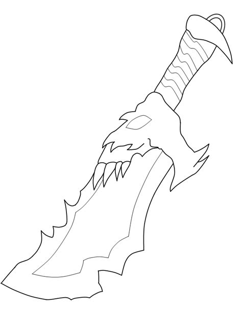 Blades of Chaos - Lineart by DaresX on DeviantArt