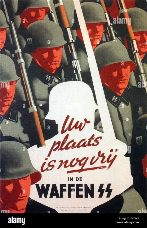 Waffen SS - Nazi Propaganda Poster - WWII Stock Photo, Royalty Free ...