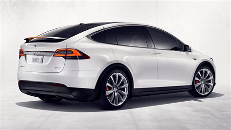 Download Car White Car SUV Crossover Car Electric Car Vehicle Tesla Model X P90D HD Wallpaper