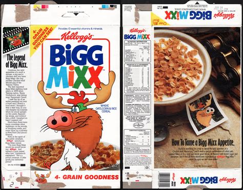 Kellogg's Bigg Mixx cereal box - white background no raisi… | Flickr