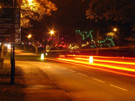 Traffic At Night Free Stock Photo - Public Domain Pictures