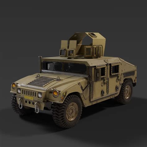 Humvee interior 3D model - TurboSquid 1416851