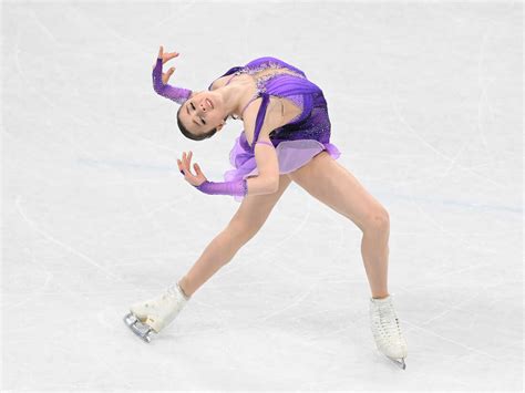 Kamila Valieva takes No. 1 spot in women's short program amid doping saga : NPR