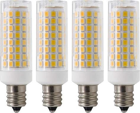 E12 Led Bulb, Dimmable E12 Candelabra Base Bulbs, 3000K Warm White 75W Equivalent 750 Lumens, 4 ...