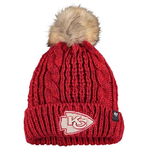 Women's '47 Red Kansas City Chiefs Team Color Meeko Cuffed Knit Hat