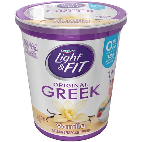 Dannon® Light & Fit® Greek Blended Vanilla Nonfat Yogurt 32 oz. Tub - Walmart.com - Walmart.com