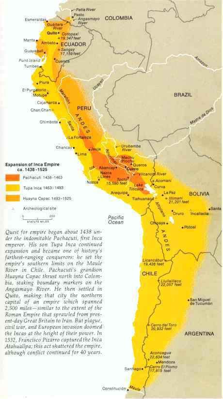 Ancien Empire Inca ≡ Voyage - Carte - Plan