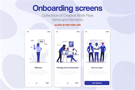 15 Onboarding Screens for App ~ Web Elements ~ Creative Market