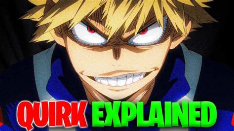 Katsuki Bakugo's Quirk EXPLAINED | My Hero Academia Quirks - YouTube | My hero academia, Hero ...