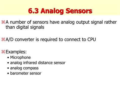 PPT - Analog Sensors PowerPoint Presentation, free download - ID:192864