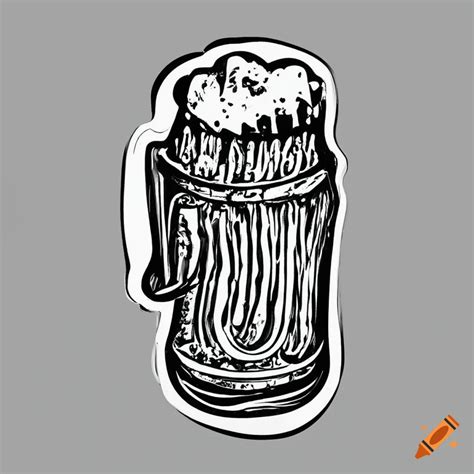 Birthday card design beer stickers