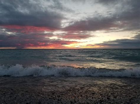 Lake Michigan Sunset. 4/19/19 | Nature travel, Lake michigan, Sunset