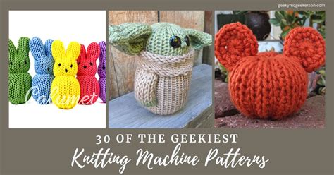 The Geekiest Machine Knitting Patterns