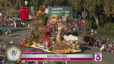 Rose Parade float awards: San Diego Zoo wins Sweepstakes Trophy