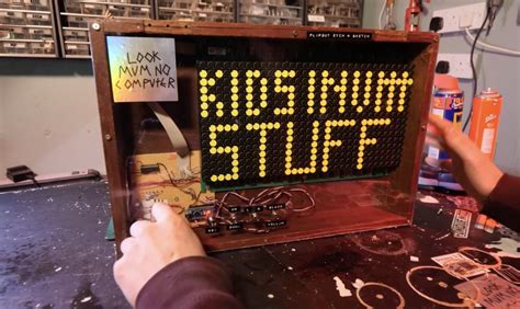 This flip-dot display acts like an Etch A Sketch | Arduino Blog