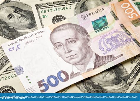 Concept of Hryvnia Banknotes Together with Foreign Currency Close-up.background Copy Space Stock ...