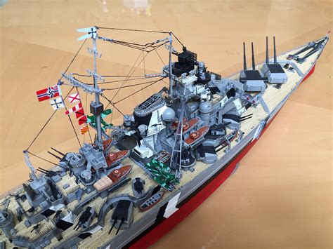 Battleship Bismarck Platinum Limited Ed. -- Plastic Model Military Ship ...