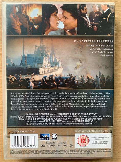 The Winds Of War DVD Box Set 1983 Herman Wouk TV Mini Series WWII 6 ...