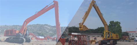 Customized services:Excavator long reach boom and attachments