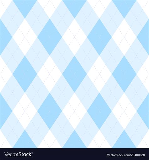 Light blue argyle seamless pattern background Vector Image