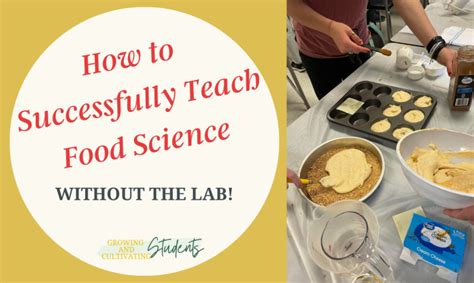 How To Successfully Teach Food Science Labs For High School Students - - - Without The Lab ...