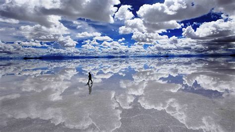 Bolivian Salt Flats Optical Illusion