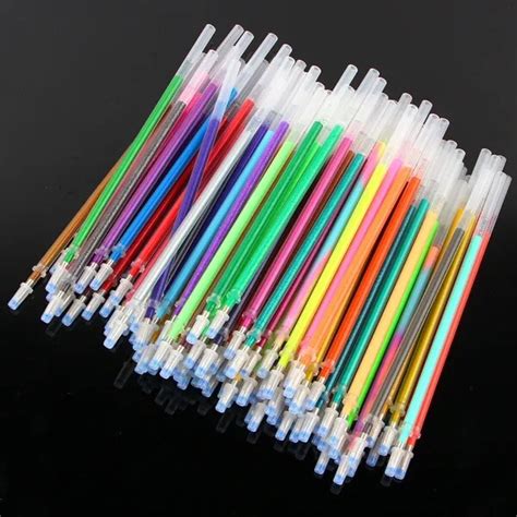 Hot sale 48pcs Glitter Gel Ink Pen Refills for Gel Pens, Highlighter Metallic Neon Styles ...