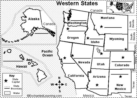 western US state capitals to label | Classroom | Pinterest | States and capitals, United states ...