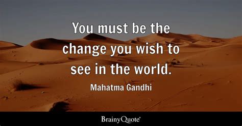 Mahatma Gandhi Quotes Change