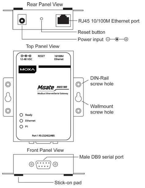 MOXA MGate MB3180 Series Modbus Gateway Installation Guide