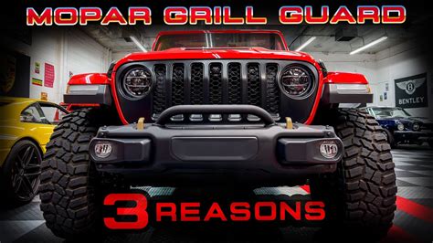 3 Reasons to Buy the Mopar Grill Guard for your Jeep + INSTALL! - YouTube