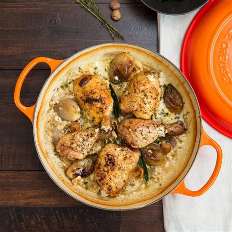 Provencal Braised Chicken in Milk | Recipe | Le creuset recipes ...