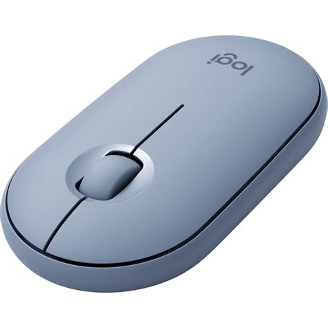 Logitech Pebble M350 Wireless Mouse (Blue Gray) 910-005773 B&H