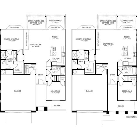 Harmony Floor Plan - Duet Series - CantaMia Floor Plans