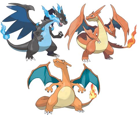 Mega Charizard X and Mega Charizard Y | Charizard, Pokémon species, Pokemon fusion art