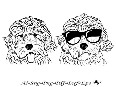 Goldendoodle SVG, Dog Silhouettes, Dogs SVG, Digital Cutting File Svg,dxf,eps,ai,png,pdf - Etsy