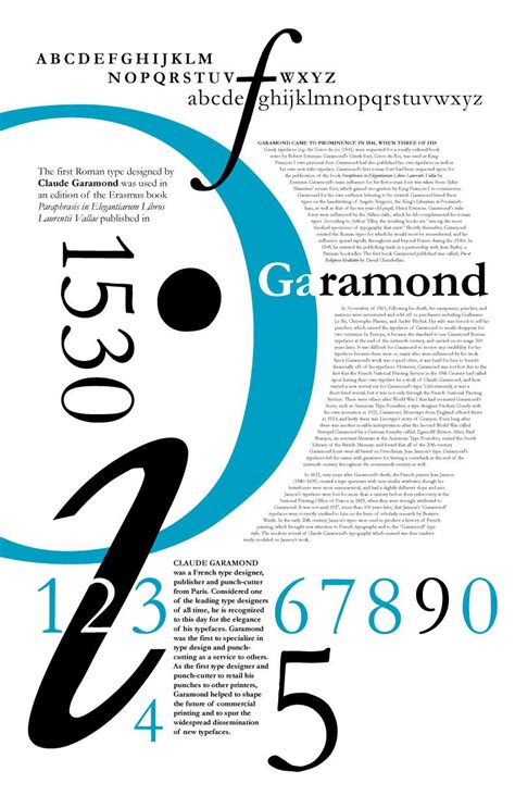 Garamond poster for typography assignment | Typographic poster design, Typographic design ...