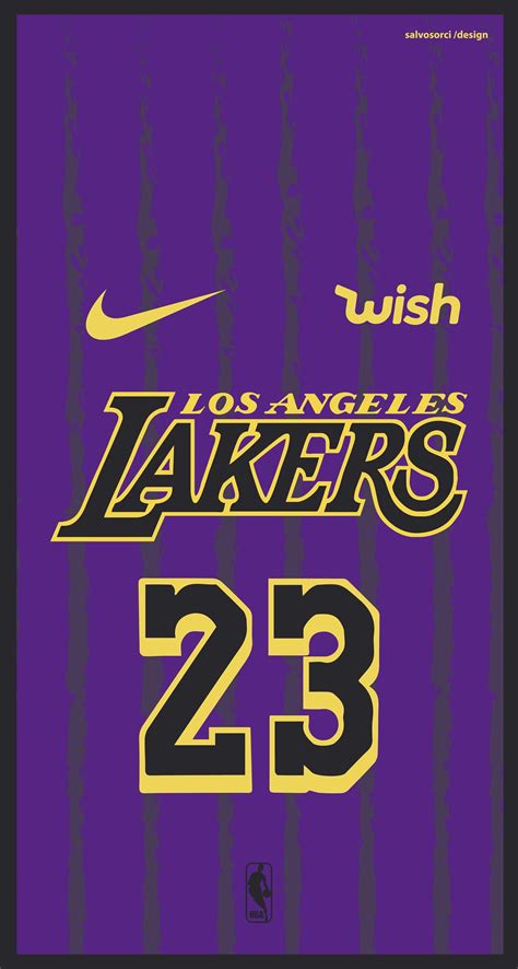 LOS ANGELES LAKERS NBA LeBron James Vector Shirt Nike City Edition 2018/19 iPhone Wall ...