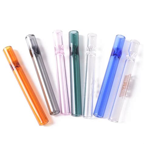 10CM Glass Best Smoke Smoking Pipes Tobacco Weed Rolling Paper Herb ...