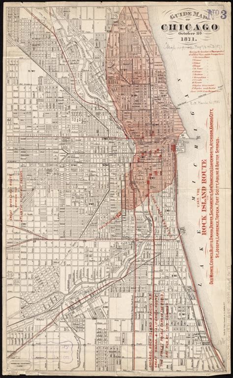 Guide map of Chicago, October 11th, 1871 - Digital Commonwealth