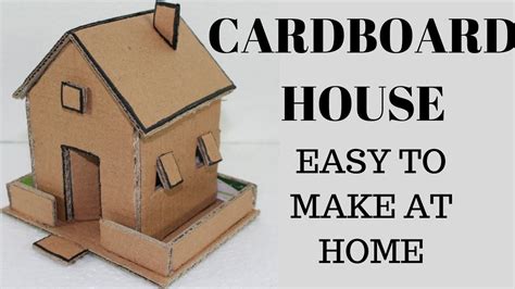 Build A Cardboard House - cardboard house for school project - YouTube : Create a blueprint for ...