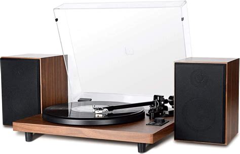 Bluetooth Record Player for Vinyl with Speakers, Wireless Turntable ...